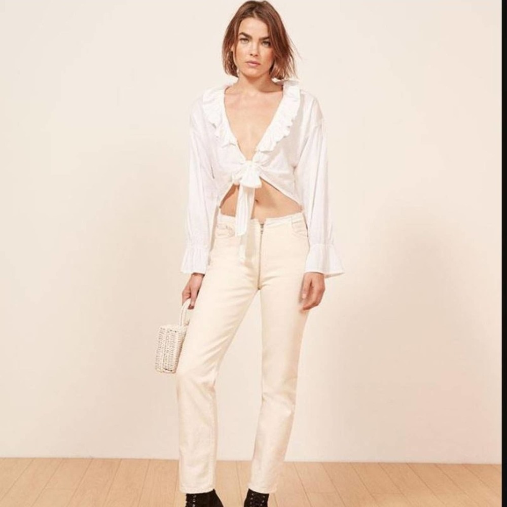 Reformation Zipper Jeans Size 31 - Picture 3 of 5